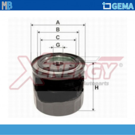 FILTRO OLIO NISSAN CABSTAR 2.5 DIESEL XENERGY