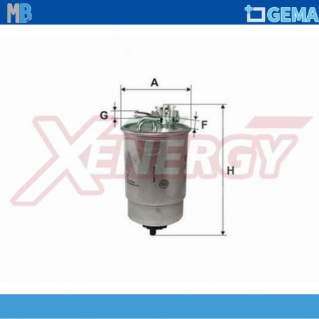 FILTRO CARBURANTE FORD GALAXY I 1.9 TDI SEAT ALHAMBRA 1.9 TDI VW VOLKSWAGEN SHARAN 1.9 TDI XENERGY