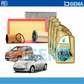 KIT TAGLIANDO FIAT PANDA DAL 2012 E 500 DAL 2012 12 FIRE BENZINA GPL METANO SELEZIONE GEMA