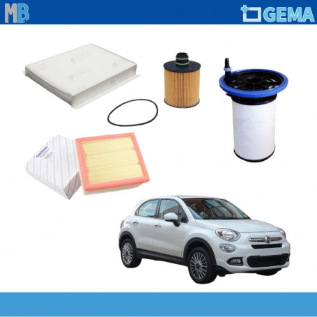KIT FILTRI FIAT 500X JEEP RENEGADE 16 20 MULTIJET SELEZIONE GEMA 