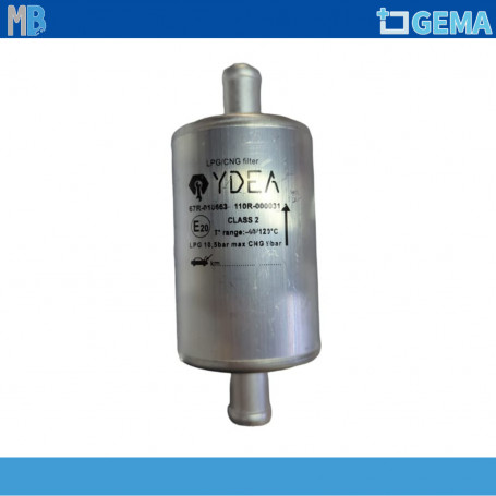 FILTRO GAS GPL ENTRATA 14MM USCITA 14MM YDEA