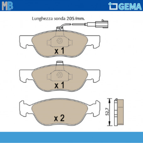 PASTIGLIE FRENO PUNTO III 1.3 JTD MULTIJET BEYOND