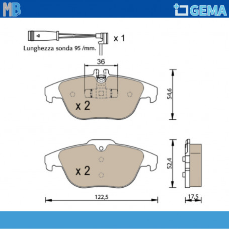 PASTIGLIE FRENO POSTERIORI FORD FOCUS II FOCUS C-MAX BEYOND