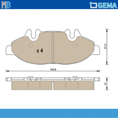 PASTIGLIE FRENO MERCEDES VIANO FRENESA