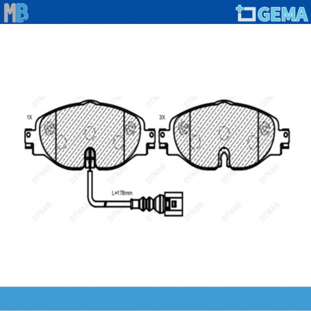 PASTIGLIE FRENO ANTERIORE DYNAS DYNAS 