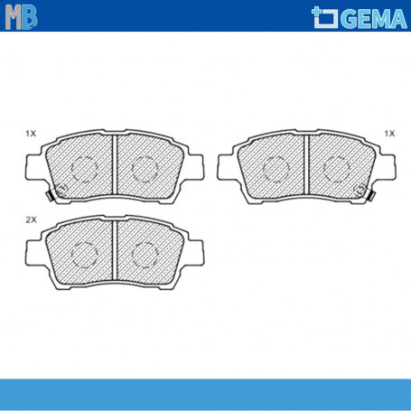 PASTIGLIE FRENO ANTERIORE DYNAS