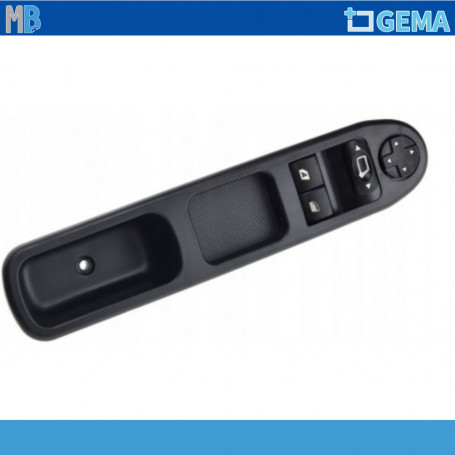 INTERRUTTORE ALZACRISTALLO PEUGEOT 207 SINISTRO COMPLETO DI BASETTA NTY