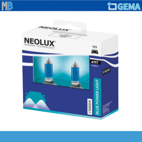 LAMPADE H7 EFFETTO GHIACCIO 1 80W BLUE POWER NEOLUX BY OSRAM