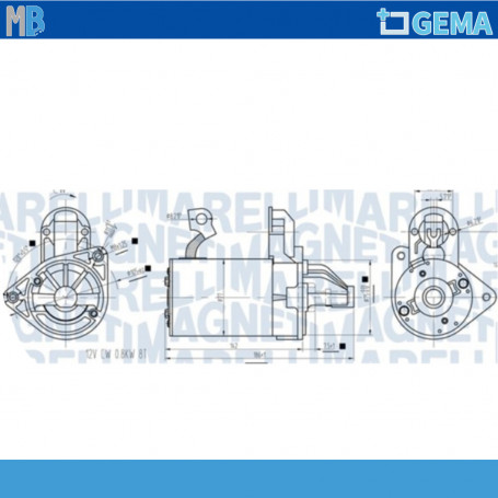 MOTORINO AVVIAMENTO MAGNETI MARELLI MAGNETI MARELLI 