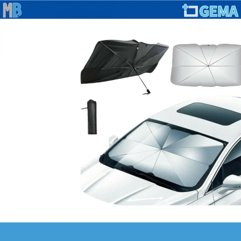 Parasole Per Auto Pieghevole - Ombrellone Termico Per Parabrezza, Protezione UV, Taglia Grande 135x79cm - Foto 9