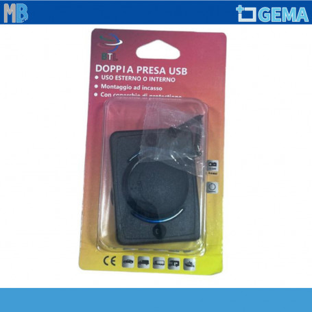 PRESA USB AUTO IMPERMEABILE 3A BTL