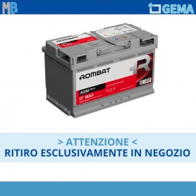 BATTERIA START STOP AGM 80 AH 800A L4 ROMBAT